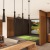 a living room with a pool