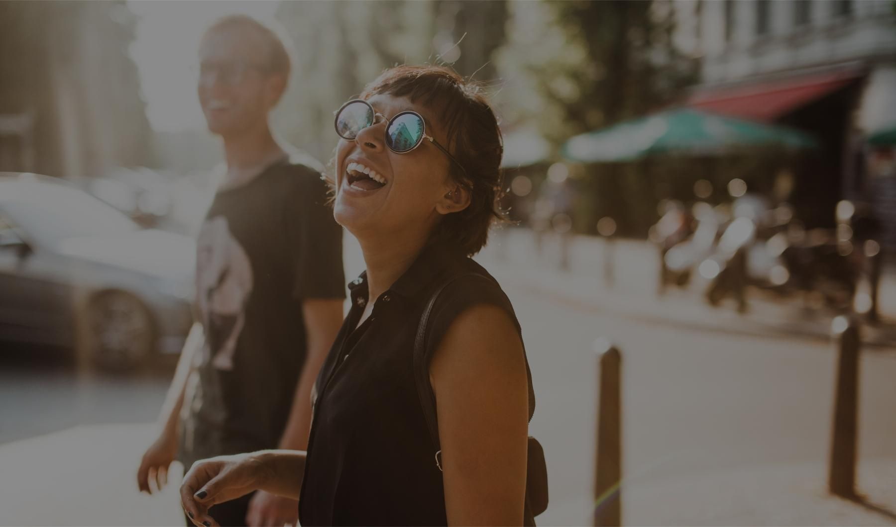 a woman wearing sunglasses