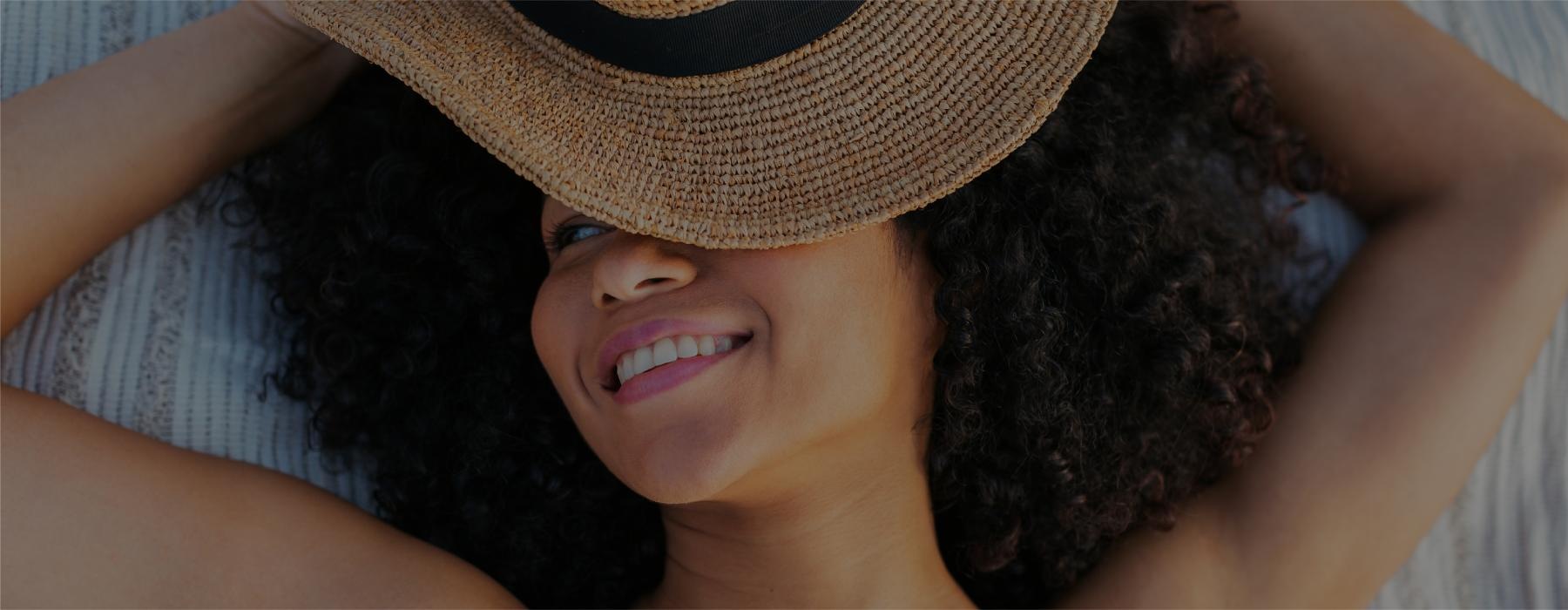 a person wearing a hat